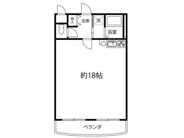 福寿荘弐番館(ワンルーム/3階)の間取り写真