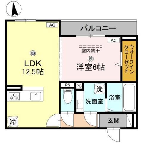 プチ ドルチェ(1LDK/3階)の間取り写真
