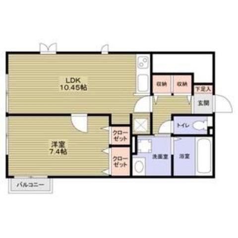 AFFINITY HOMES(1LDK/1階)の間取り写真