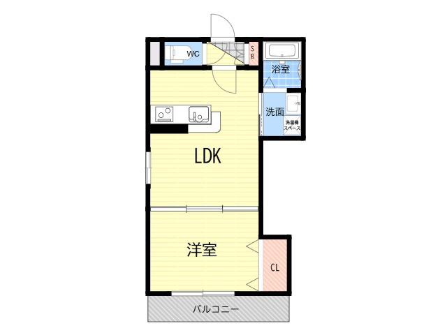 GRANDE MAISON 武庫川(1LDK/3階)の間取り写真