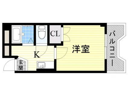 サザンポート内海(1K/4階)の間取り写真