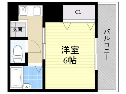 アビタシオン23(1K/3階)の間取り写真
