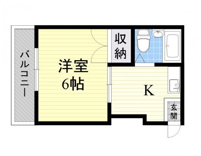 プレアール針中野(1K/3階)の間取り写真