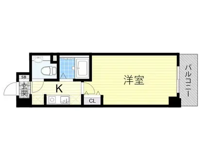 ジュネス東住吉弐番館(1K/7階)の間取り写真