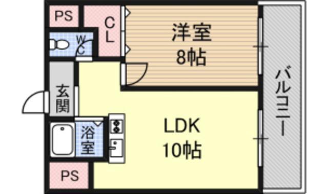 モンテベルデ北田辺(1LDK/3階)の間取り写真