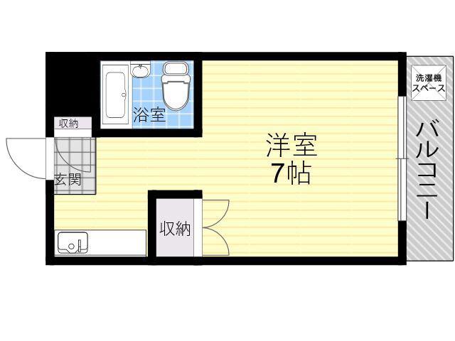 サンエクスプレス(1K/2階)の間取り写真