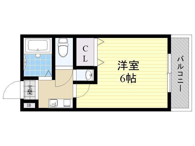 RIORA23(1K/3階)の間取り写真