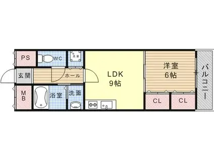 佐々木ビル(1LDK/5階)の間取り写真