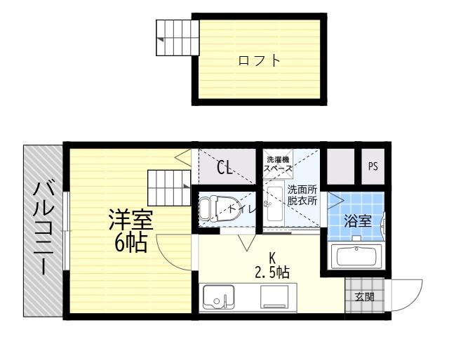 BRILLIANT CORE(1K/3階)の間取り写真