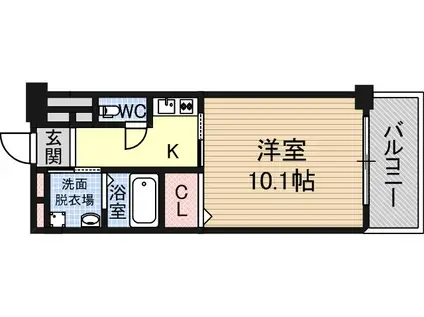 コージーコート加美(1K/2階)の間取り写真