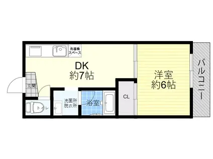 リバーハイツコーチ2(1DK/2階)の間取り写真
