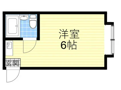 グランビルド東住吉(ワンルーム/4階)の間取り写真