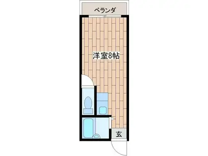 プチシャトー(ワンルーム/3階)の間取り写真