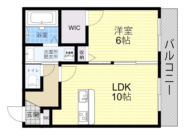 バルーンフラワーK(1LDK/2階)の間取り写真