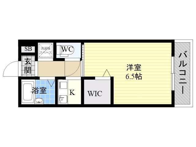 ブルーメ公園南(1K/1階)の間取り写真