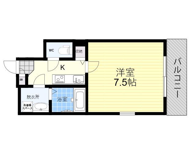 PRIMAVELA 3(1K/1階)の間取り写真