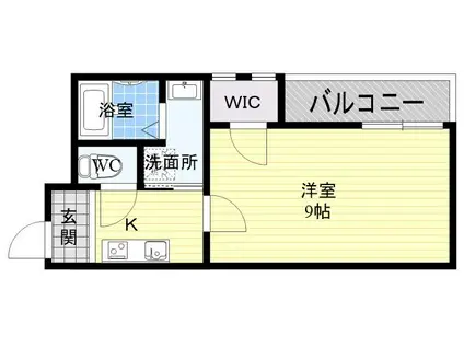 カーサ駒川中野(1K/2階)の間取り写真