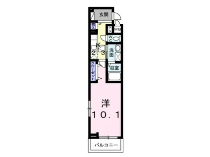 ココ シュシュ(1K/1階)の間取り写真