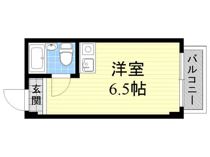 エホールⅡ(ワンルーム/3階)の間取り写真