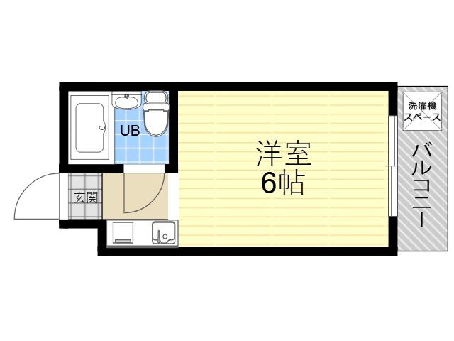 シティパレス21駒川中野(ワンルーム/1階)の間取り写真