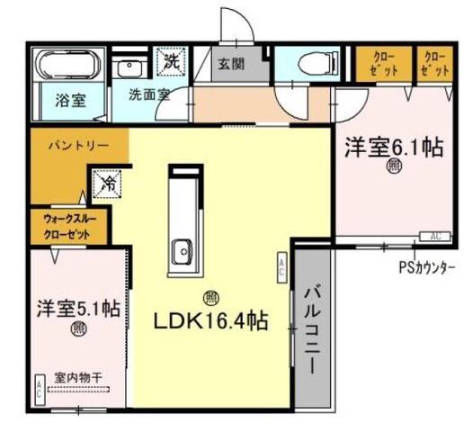スペチアーレ今川(2LDK/3階)の間取り写真