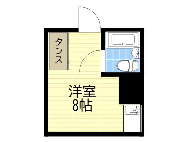 TEN CASA(ワンルーム/2階)の間取り写真