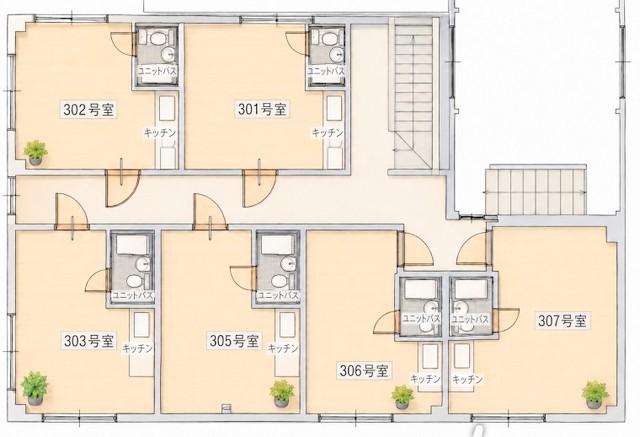 TEN CASA(6R/3階)の間取り写真