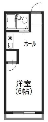 住道ハイツ(1K/2階)の間取り写真