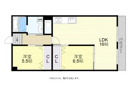 サンウェルシー21(2LDK/3階)の間取り写真