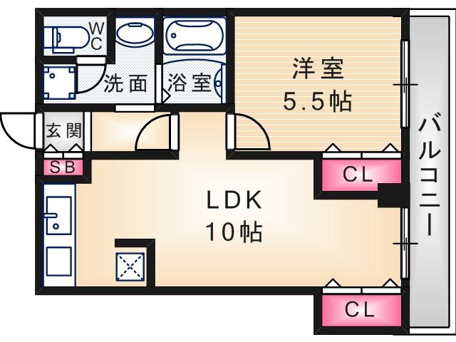 アイビーハウス(1LDK/2階)の間取り写真
