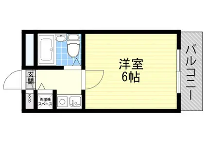 ひらこうPARTⅠ(1K/5階)の間取り写真