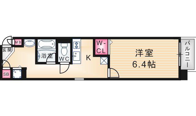 コンフォールメゾン(1K/3階)の間取り写真