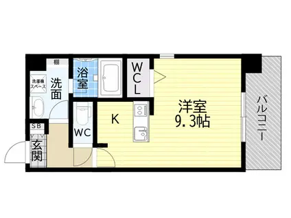 LE CINQ 尼崎東(ワンルーム/3階)の間取り写真