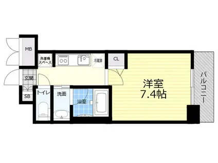 スプランディッド尼崎駅前1(1K/10階)の間取り写真