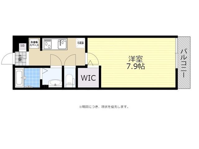 リブリ・OAK 出屋敷(1K/2階)の間取り写真
