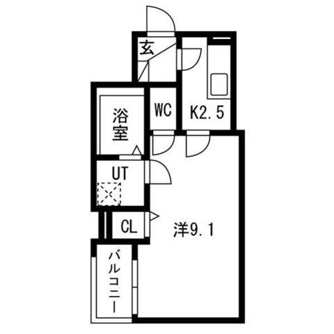 F ASECIA SOMNUS(1K/3階)の間取り写真