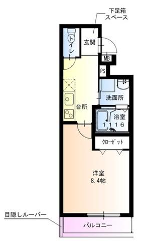 フジパレス神田南通2番館(1K/3階)の間取り写真