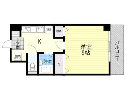 エストゥディオ甲子園口(1K/3階)の間取り写真