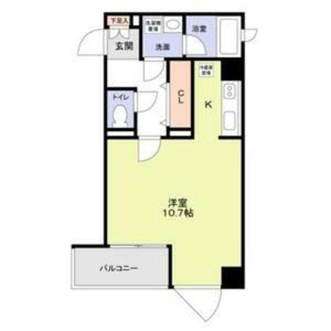TSURUGI(1K/4階)の間取り写真