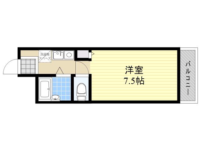 CASONA(ワンルーム/2階)の間取り写真