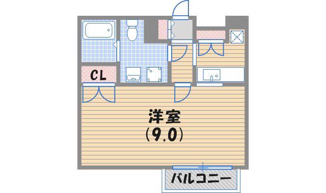 不二屋マンション(1K/2階)の間取り写真