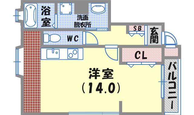 ワンズ・ガーデン(ワンルーム/3階)の間取り写真