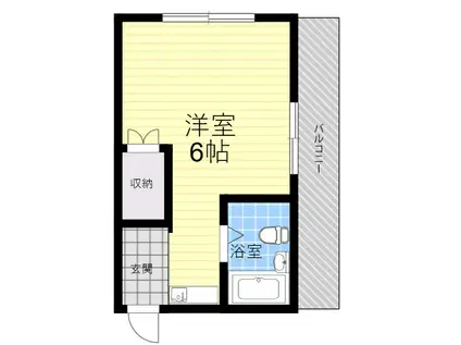 パラッツオニッセイ(ワンルーム/3階)の間取り写真