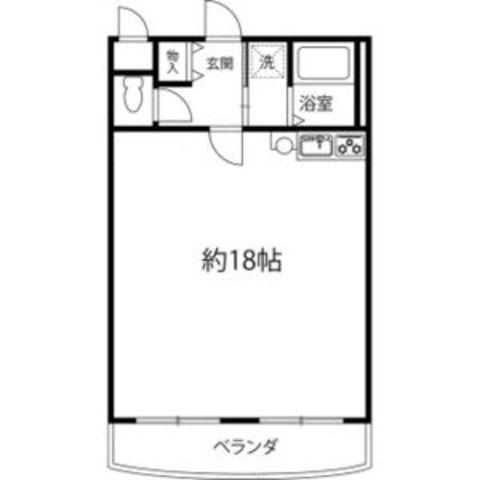 福寿荘弐番館(ワンルーム/3階)の間取り写真