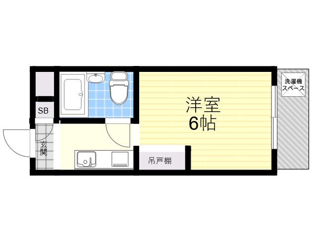 メゾンドアヴニール(ワンルーム/3階)の間取り写真
