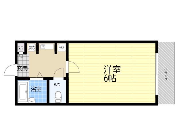 ステラハウス37(ワンルーム/2階)の間取り写真