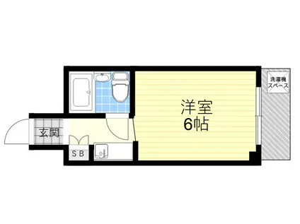 ロイヤルプラザ(1K/1階)の間取り写真