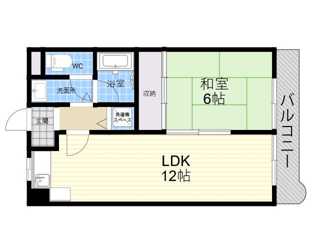 LAPIS(1LDK/3階)の間取り写真