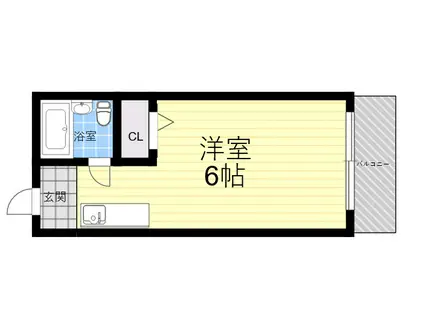 サンハイツ(ワンルーム/3階)の間取り写真