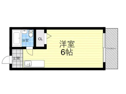 サンハイツ(ワンルーム/1階)の間取り写真